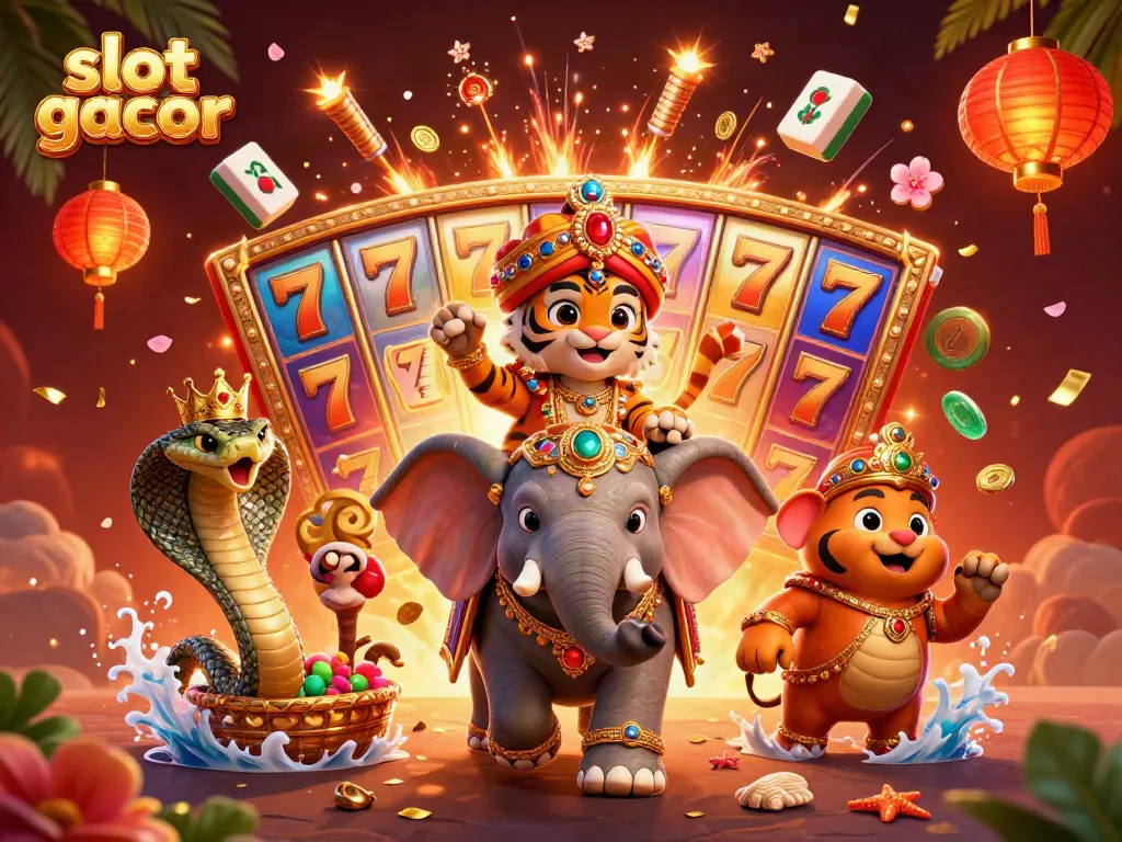 Experience thrilling slot gacor moments with vibrant characters and jackpot elements.