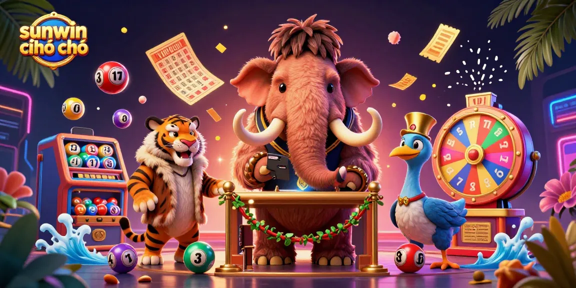Experience thrilling gaming with sunwin chính chủ as furry characters welcome you to the casino.
