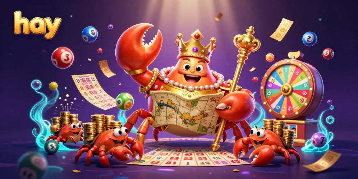 Engage with the exciting world of lottery games at hay, featuring a vibrant scene with colorful elements and characters.