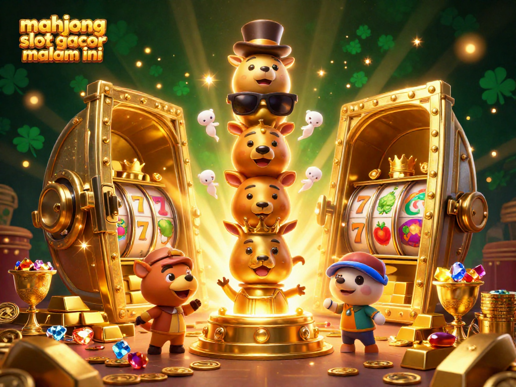 Spin the mahjong slot gacor malam ini for a dazzling jackpot experience surrounded by gold.