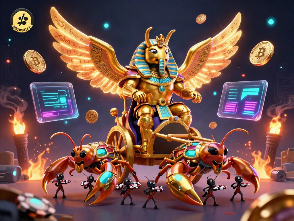 Experience the dynamic scene of sunwin's casino magic with glowing coins, heroic characters, and captivating deep navy backdrop.